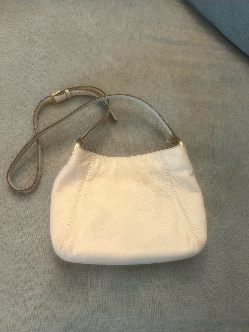 Michael Kors Cream Leather Shoulder Bag